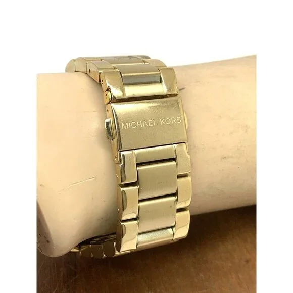 Michael Kors Women's Watch MK5166 Blair Quartz Chronograph Gold Steel 39mm - Picture 10 of 14